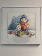 Aquarel Schilderij Paddington Beer en Clown, Ophalen of Verzenden