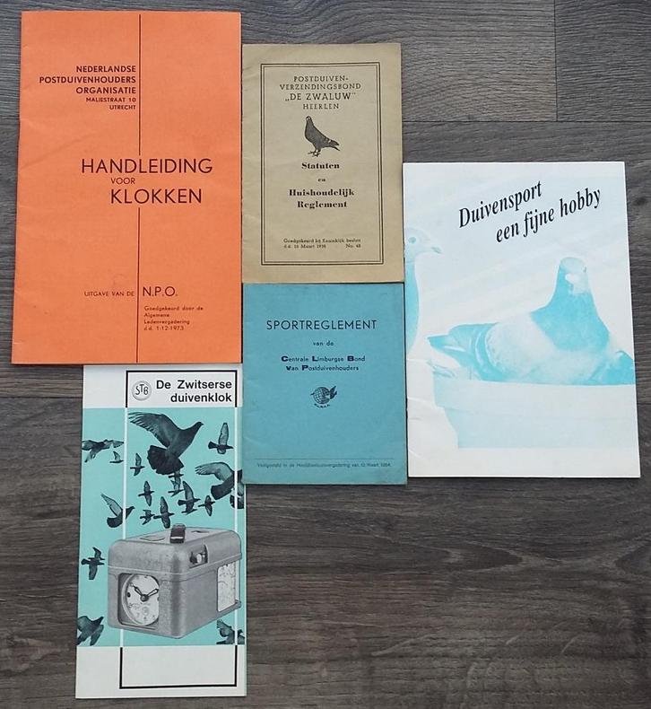 Jaar 1938 tot 1973 Duivensport Duivenmelker Boek Folder Heft, Dieren en Toebehoren, Vogels | Duiven, Overige soorten