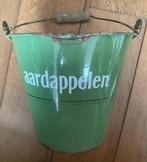 Emaille emmer met gouden biesje en opdruk aardappelen, Ophalen of Verzenden