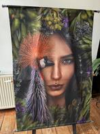 Lady Peacock photo print op doek NIEUW, Ophalen of Verzenden, Nieuw, Print, 75 cm of meer