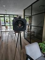 Theaterlamp op retrostatief, Huis en Inrichting, Lampen | Vloerlampen, Ophalen, Zo goed als nieuw, Staande lamp, 100 tot 150 cm