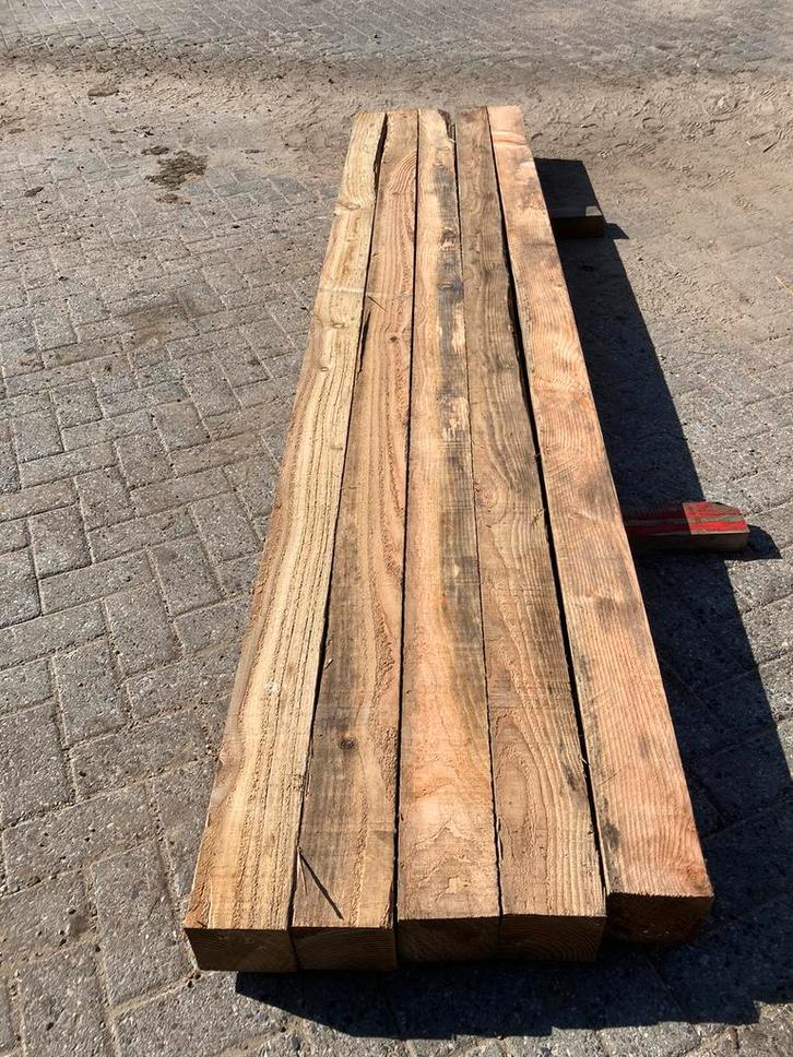 Douglas,gordingen, aluminium schuifdeur, Doe-het-zelf en Verbouw, Hout en Planken, Zo goed als nieuw, Balk, Vuren, 300 cm of meer