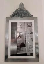 Grote aluminium lijst met paspartout en ornament 60x80cm, Ophalen, Metaal of Aluminium, Zo goed als nieuw, 75 cm of meer