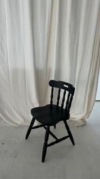 Zwarte houten stoelen 8 stuks, Vijf, Zes of meer stoelen, Gebruikt, Ophalen of Verzenden