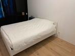 Ikea-bed plus alle onderdelen, Huis en Inrichting, Wit, Tweepersoons, Zo goed als nieuw, 200 cm