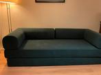 Groene rib slaapbank / loungebank - Nieuwstaat OMHU design, Ophalen, OMHU slaapbank / modern, Tweepersoons, 75 tot 100 cm