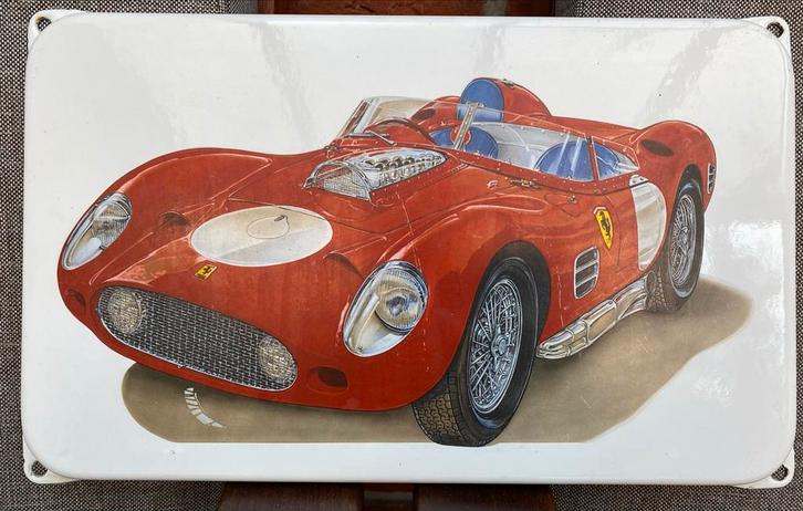 Emaille bord Ferrari 250 Testa Rossa - 33x20cm🏎️, Antiek en Kunst, Antiek | Wandborden en Tegels, Ophalen