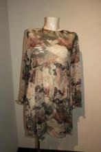 Ted Baker jurk voile mooie print natuurlijke tinten mt 4 42, Kleding | Dames, Jurken, Overige kleuren, Verzenden, Maat 42/44 (L)