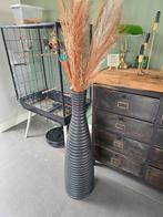 Hoge vaas/pot met droogbloemen, Huis en Inrichting, Ophalen, Zo goed als nieuw