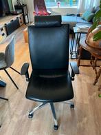 ROVO Bureaustoel Leer - Gebruikt, Ophalen, Gebruikt, Zwart, Bureaustoel
