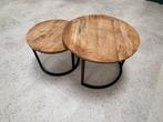 Bijzettafel set, Ophalen, 50 tot 100 cm, Rond, 50 tot 100 cm