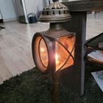 koperen vintage koetslamp, Antiek en Kunst, Ophalen of Verzenden