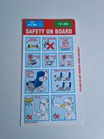 737-300 Klm flight safety kaart, Ophalen of Verzenden, Zo goed als nieuw, Overige typen