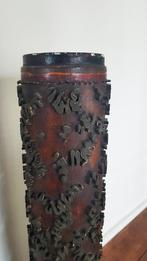Oude stempelrol behangstempel stempel metaal hout 60Hx12B, Antiek en Kunst, Ophalen