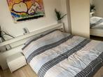 Tweepersoonsbed met elektrische verstelbare lattenbodem, Ophalen, Wit, Tweepersoons, Zo goed als nieuw