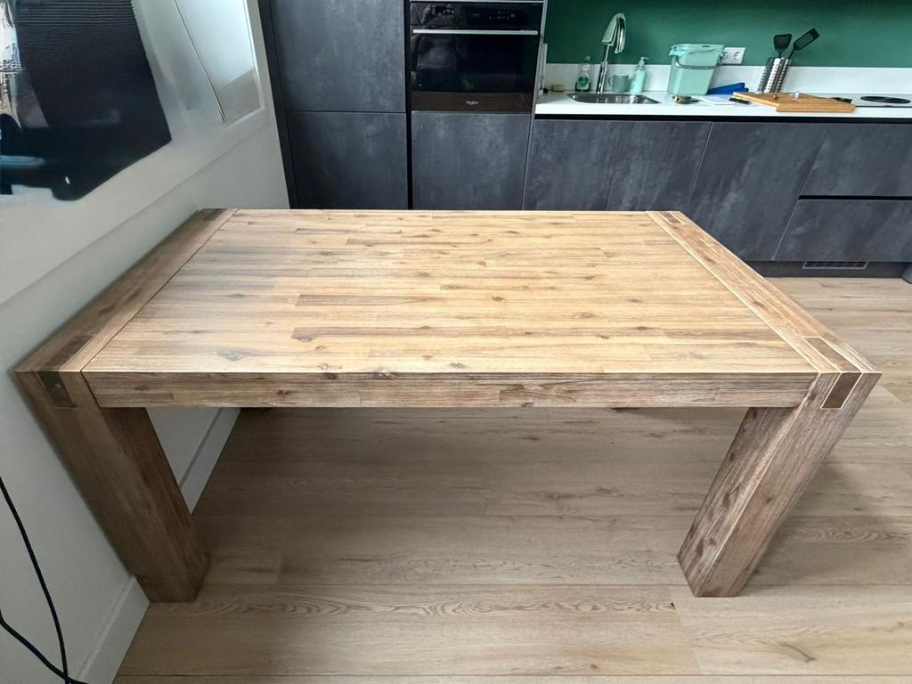 Eettafel, Huis en Inrichting, Tafels | Eettafels, Ophalen, Gebruikt, 50 tot 100 cm, 150 tot 200 cm