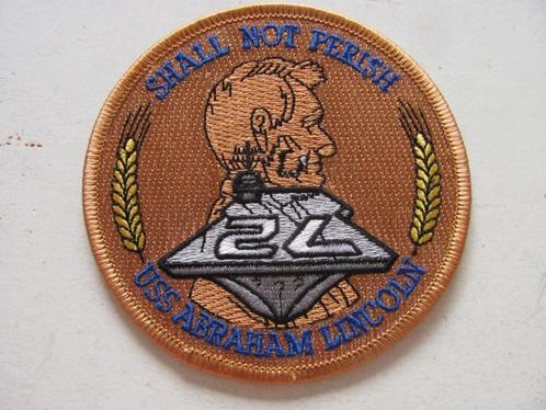 US embleem CV72 USS abraham lincoln, Verzamelen, Militaria | Algemeen, Landmacht, Embleem of Badge, Amerika, Ophalen of Verzenden