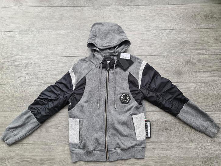 100% ORIGINELE Philipp Plein hoodie "A long" maat XL, Kleding | Heren, Truien en Vesten, Zo goed als nieuw, Maat 56/58 (XL), Grijs