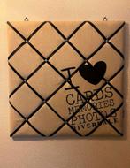 Riverdale kaartenhouder Wanddecoratie 50x50cm zgan, Huis en Inrichting, Ophalen, Zo goed als nieuw, Prikbord