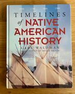 Timelines of Native American History + uitklapbare tijdlijn, Boeken, Ophalen of Verzenden, Noord-Amerika, Carl Waldman, 20e eeuw of later