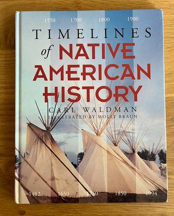 Timelines of Native American History + uitklapbare tijdlijn beschikbaar voor biedingen