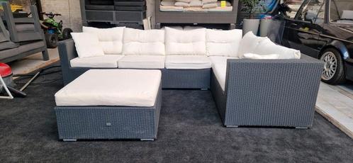 Bellagio hoekbank/ loungeset opstelling, Tuin en Terras, Tuinsets en Loungesets, Gebruikt, Wicker, Ophalen