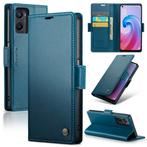 CaseMe Luxe Wallet Case voor OPPO A96 4G / A76 4G _ Blauw, Verzenden, Nieuw, Hoesje of Tasje