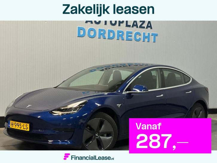 Tesla Model 3 Standard RWD Plus 60 kWh, Auto's, Tesla, Bedrijf, Lease, Financial lease, Model 3, ABS, Airbags, Airconditioning