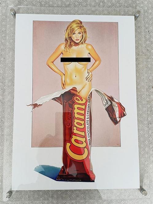 M.Ramos Kunst Print Pin up Poster Naakt, Antiek en Kunst, Kunst | Litho's en Zeefdrukken, Verzenden
