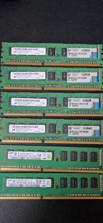 6x DIMM DDR3 2GB geheugen beschikbaar voor biedingen
