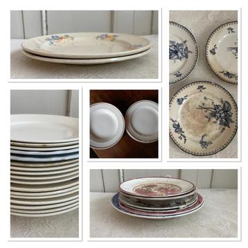 P. Regout / Dinerborden - soepborden - ontbijtbordjes beschikbaar voor biedingen