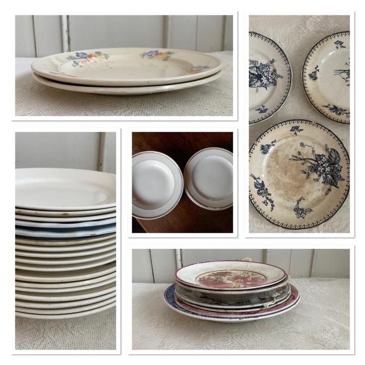 P. Regout / Dinerborden - soepborden - ontbijtbordjes, Antiek en Kunst, Antiek | Servies los, Ophalen of Verzenden