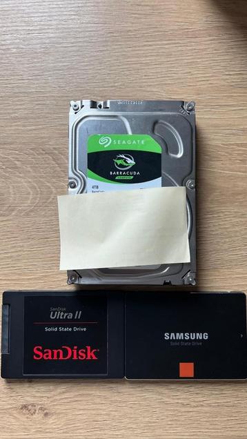 Seagate Barracuda Compute 3,5", 4TB (+ evt. 2 andere SSD's) beschikbaar voor biedingen
