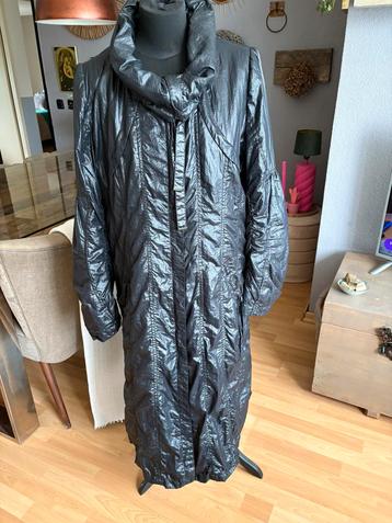 Creenstone mooie zwarte lange regenjas/tussenjas mt 42 ZGAN beschikbaar voor biedingen