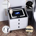 Slim Nachtkastje met Draadloos Opladen & LED-Licht, Niet ingevuld, Minder dan 45 cm, Verzenden, Niet ingevuld