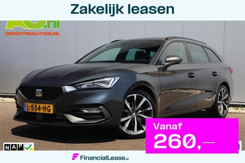 SEAT Leon Sportstourer 1.5 eTSI FR 150PK Automaat Trekhaak V, Auto's, Seat, Bedrijf, Lease, Financial lease, Leon, ABS, Adaptive Cruise Control