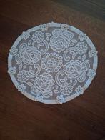 Antiek gehaakt ronde kleedje 38cm diameter, Ophalen of Verzenden