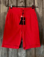 Mi Piace travelstof bermuda skinny maat: XS of S Red, Ophalen of Verzenden, Nieuw, Maat 36 (S), Rood
