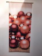 Banier-banner-etalagedoek -kerst-kerstballen-zalmkleurig-, Ophalen of Verzenden, Gebruikt