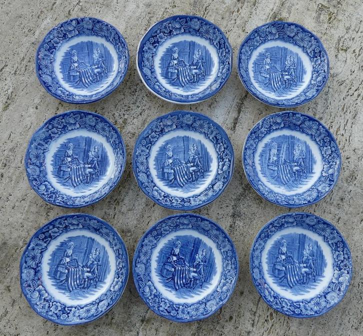 Liberty Blue Historical Scenes Washington Leaving Christchur, Huis en Inrichting, Keuken | Servies, Nieuw, Overige stijlen, Porselein