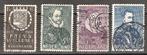 NEDERLAND 252 - 255 Herdenking 1933 ; OUD NEDERLAND 10% CW, Verzenden, T/m 1940, Gestempeld