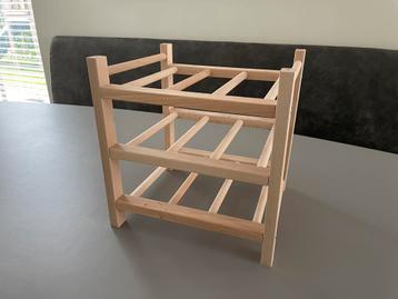 Ikea HUTTEN Wijnrek 9 flessen, massief hout beschikbaar voor biedingen