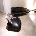 Leolux Tango 2,5 zits zwart + Leolux pallone pa, Ophalen, 75 tot 100 cm, 150 tot 200 cm