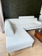 Goossens Wonen leren hoekbank, Huis en Inrichting, Banken | Bankstellen, Ophalen, 250 tot 300 cm, Gebruikt, 100 tot 125 cm
