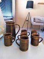 studio art pottery set/Stein Pottery/1 kan/6 mokken, Ophalen of Verzenden