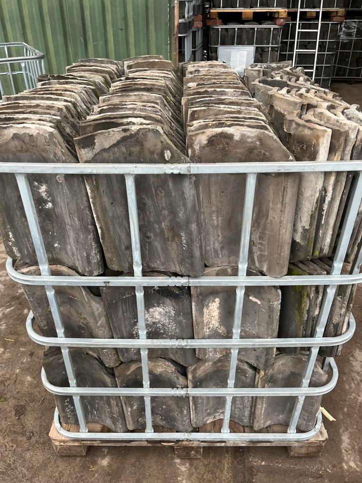 Oud hollandse dakpannen, Doe-het-zelf en Verbouw, Dakpannen en Dakbedekking, Gebruikt, Dakpannen, Steen of Klei, Blauw, 15 m² of meer