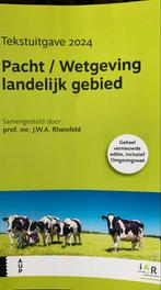 Jeroen Rheinfeld - Pacht / Wetgeving landelijk gebied, Sociale wetenschap, Ophalen of Verzenden, Zo goed als nieuw, Jeroen Rheinfeld