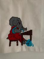 Geborduurd, leuk wandkleedje voor kinderkamer, Ophalen, Gebruikt, Wanddecoratie