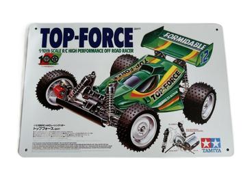 Tamiya Boxart metalen bord 20x30cm Top-Force nieuw beschikbaar voor biedingen