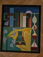 Marten Toonder  Olie werk op doek  Met Baklijst, Antiek en Kunst, Ophalen